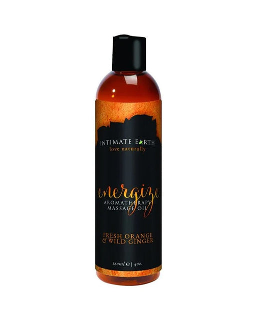 Intimate Earth Energize Massage Oil - 4 oz