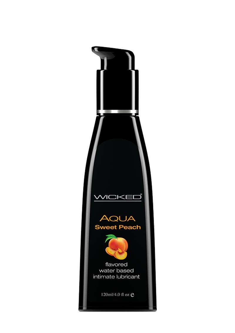 Wicked Aqua Flavored Water Based Lube - Sweet Peach