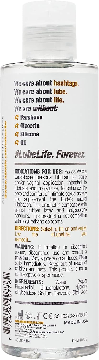Lube Life Water-Based - 8 oz
