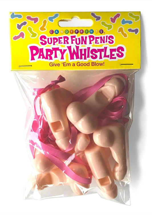 Super Fun Pecker Party Whistles (6 per Pack)